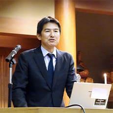 祝祷音楽法要と文化講演にて日野健太教授講演