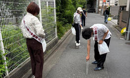 周辺地域の清掃活動「上馬クリーンキャンペーン」に参加しました