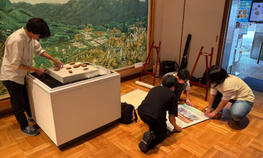 考古学専攻の学生が高崎市で展示作業を行いました