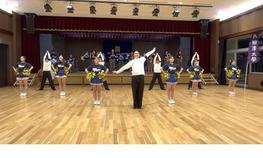 応援指導部ブルーペガサスが神戸で演技を披露しました